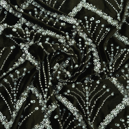 Velvet Embroidery Fabric