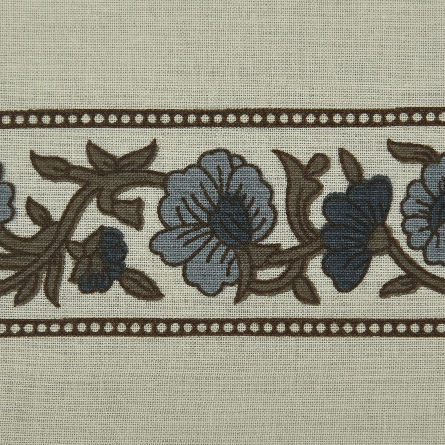 Stripe Floral Cotton Print Fabric