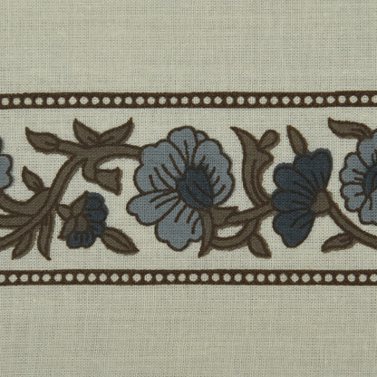 Stripe Floral Cotton Print Fabric