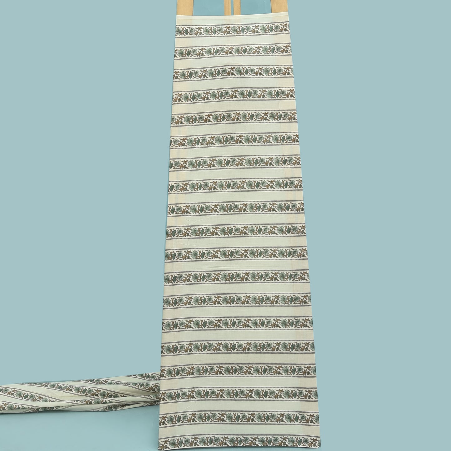 Stripe Floral Cotton Print Fabric