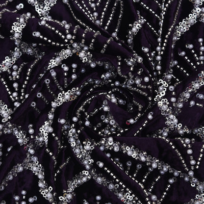 Velvet Embroidery Fabric