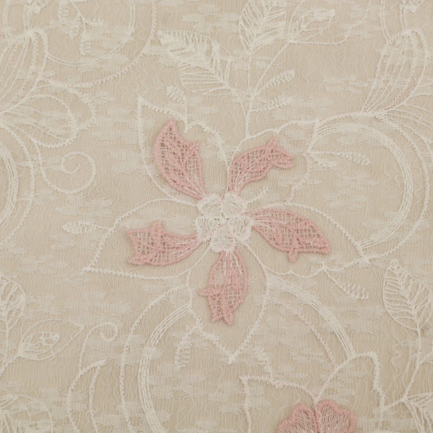 Cotton Net Embroidery Fabric