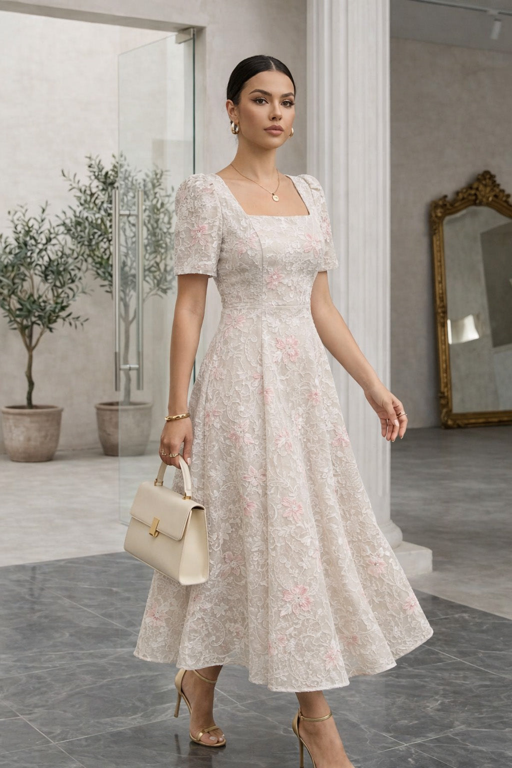 Cotton Net Embroidery Fabric