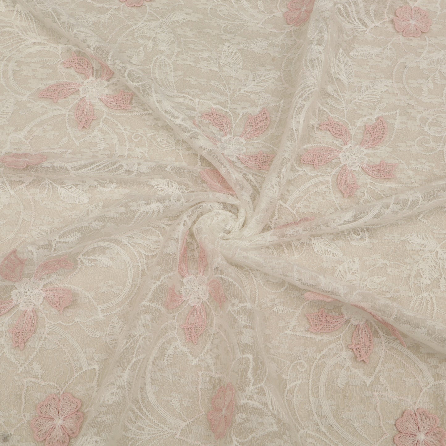 Cotton Net Embroidery Fabric