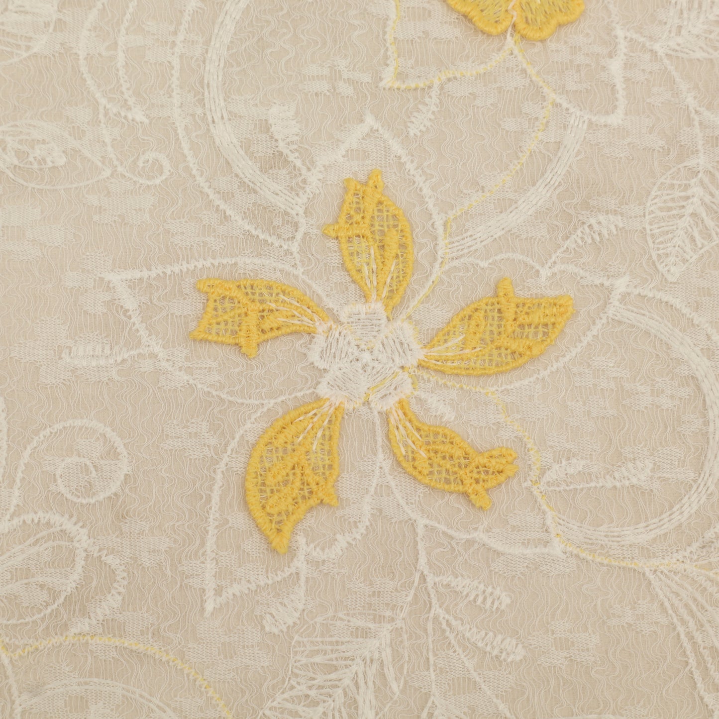 Cotton Net Embroidery Fabric