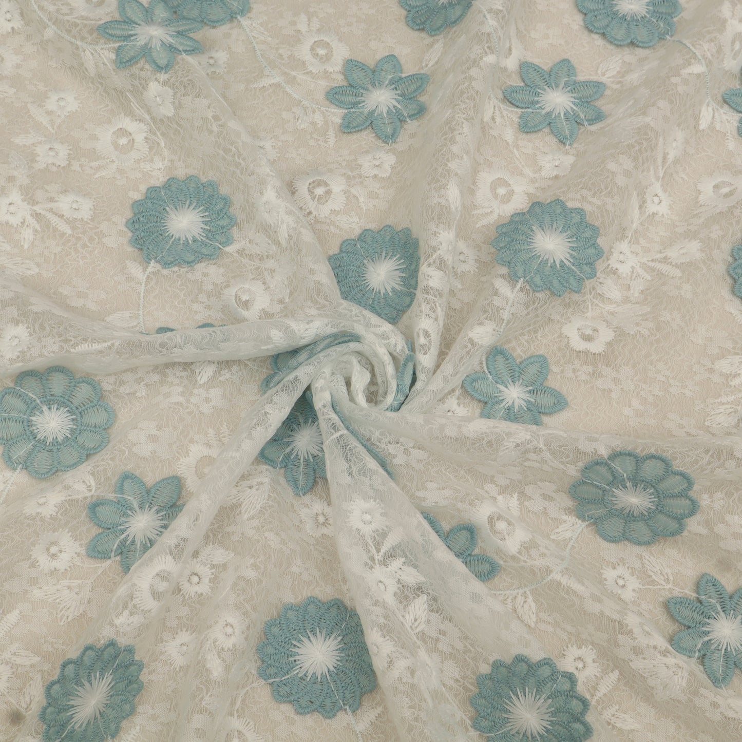 Cotton Net Embroidery Fabric