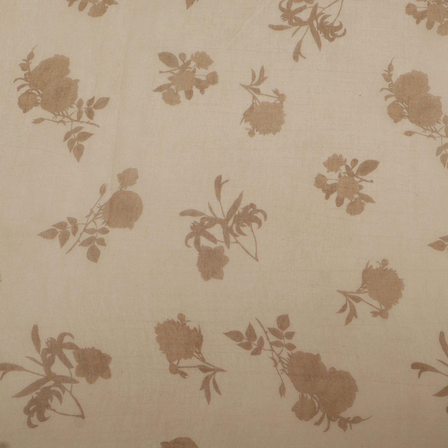 Chanderi Print Border Embroidery Fabric