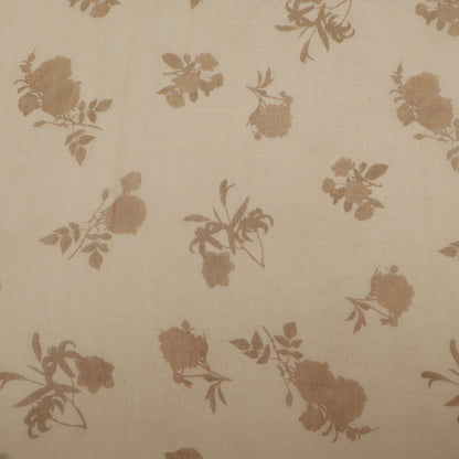 Chanderi Print Border Embroidery Fabric