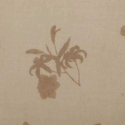 Chanderi Print Border Embroidery Fabric