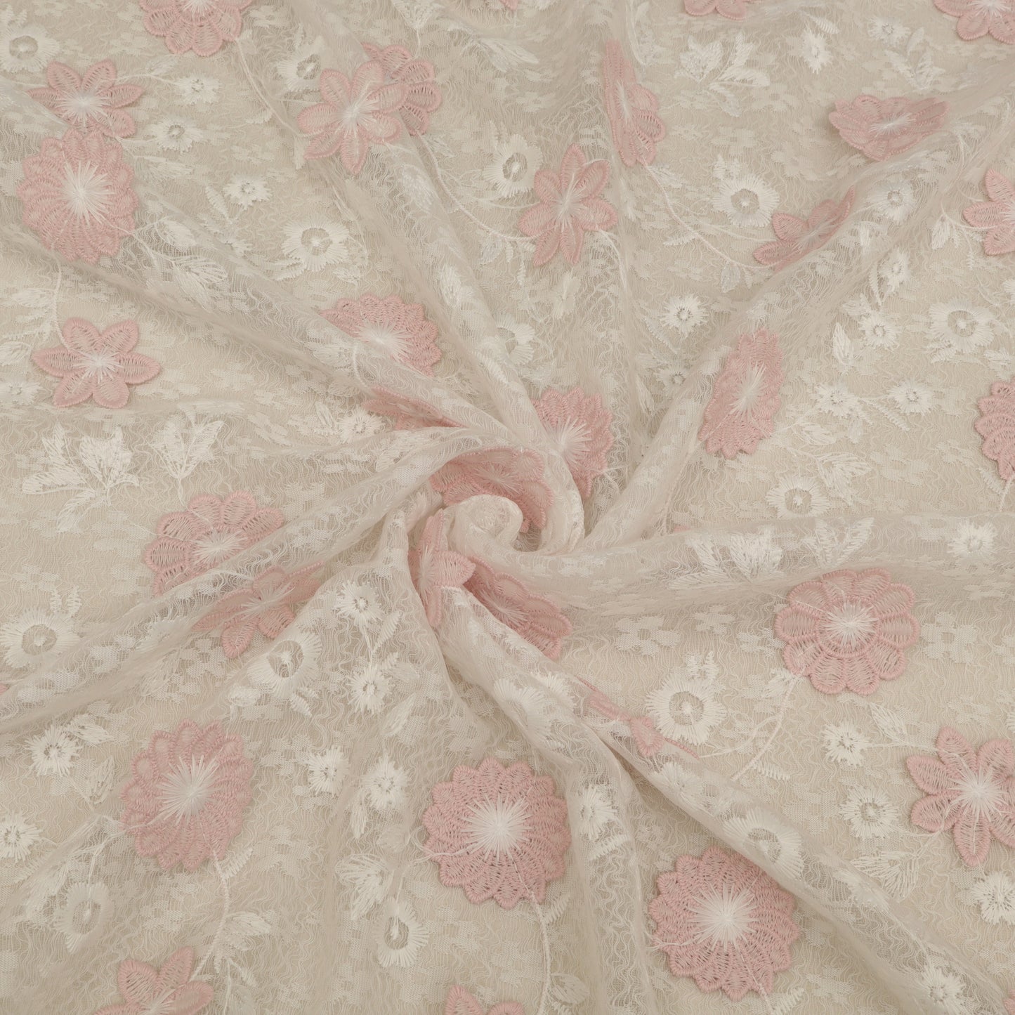Cotton Net Embroidery Fabric