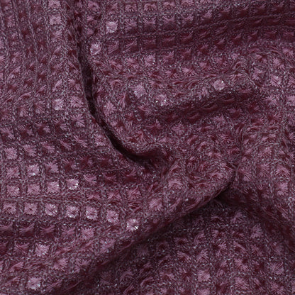 Move Color Slub Silk Embroidery Fabric