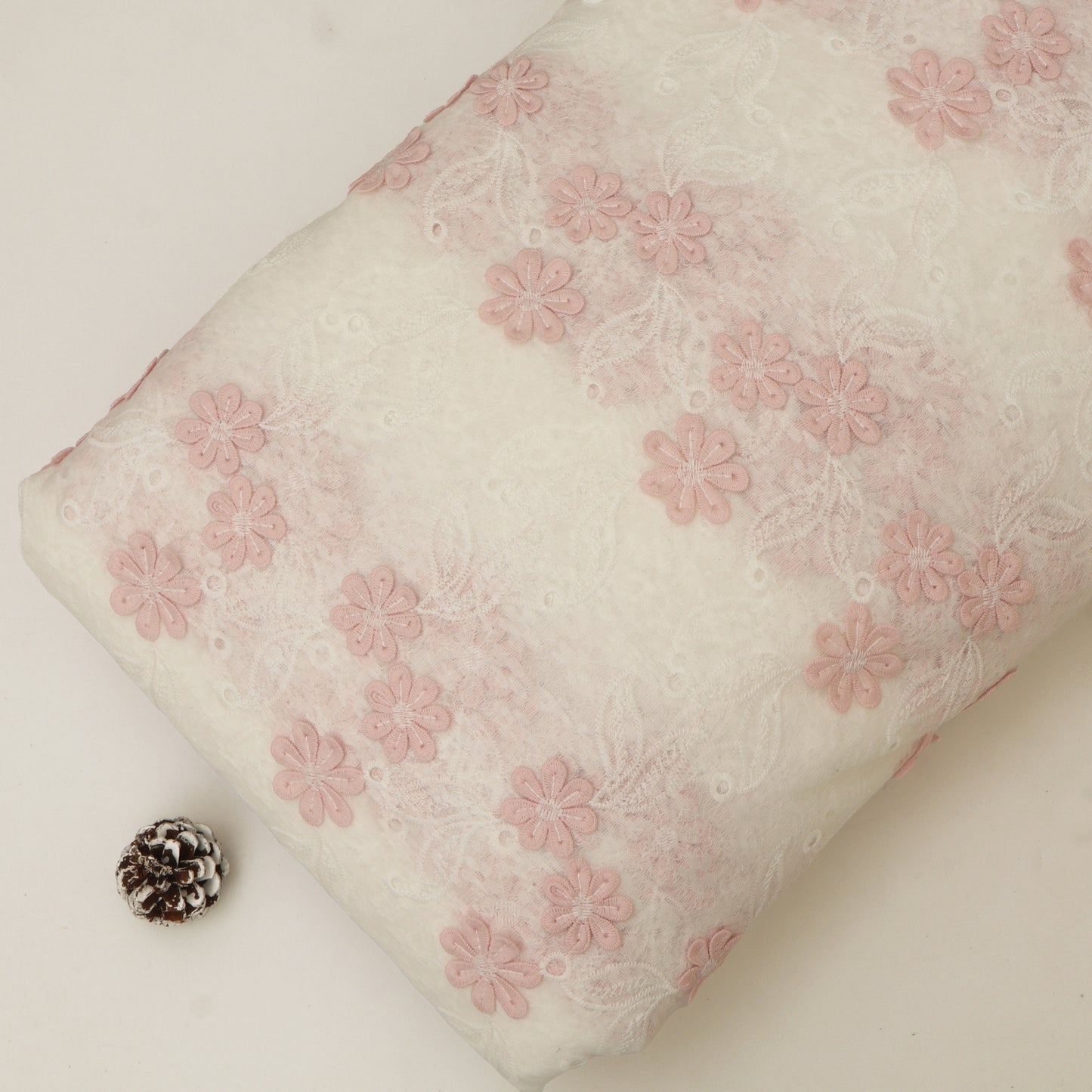 Cotton Net Embroidery Fabric