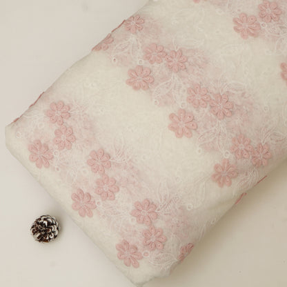 Cotton Net Embroidery Fabric