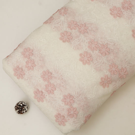 Cotton Net Embroidery Fabric