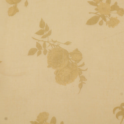 Chanderi Print Border Embroidery Fabric