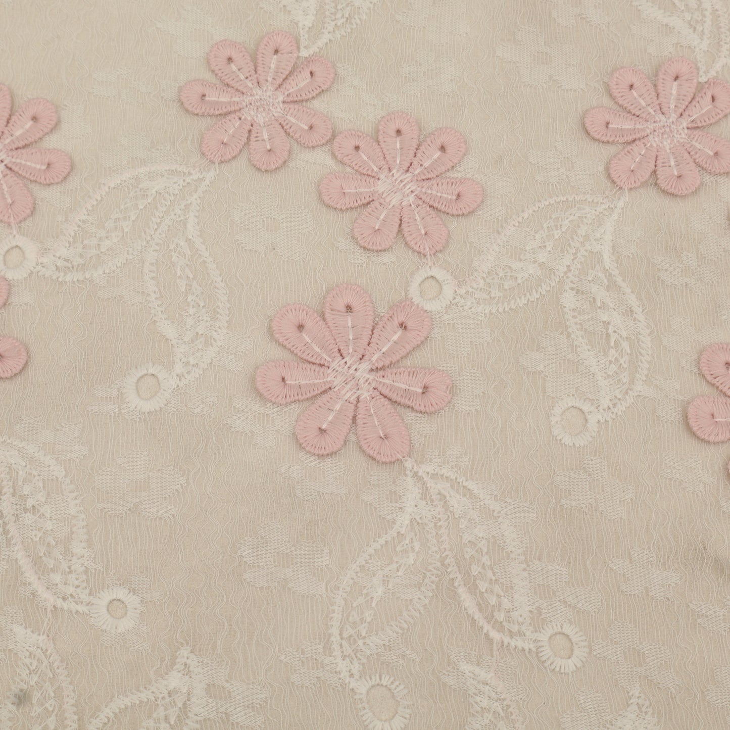 Cotton Net Embroidery Fabric