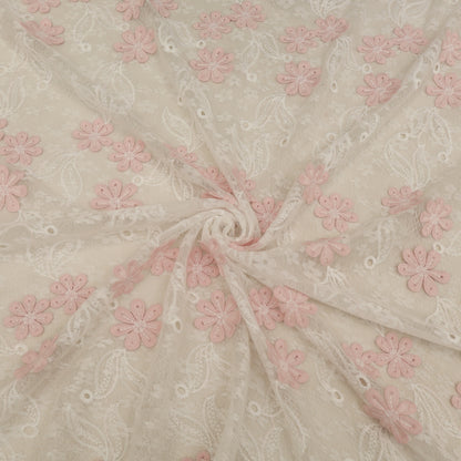 Cotton Net Embroidery Fabric