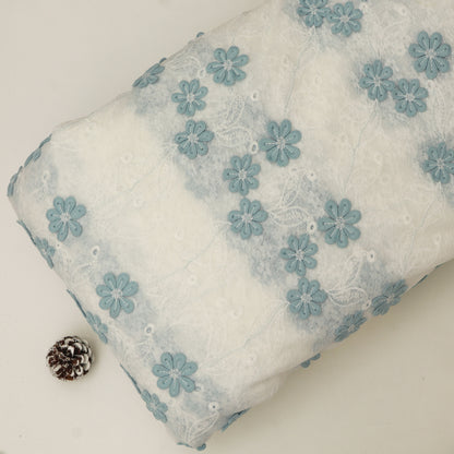 Cotton Net Embroidery Fabric