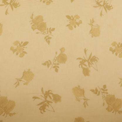 Chanderi Print Border Embroidery Fabric
