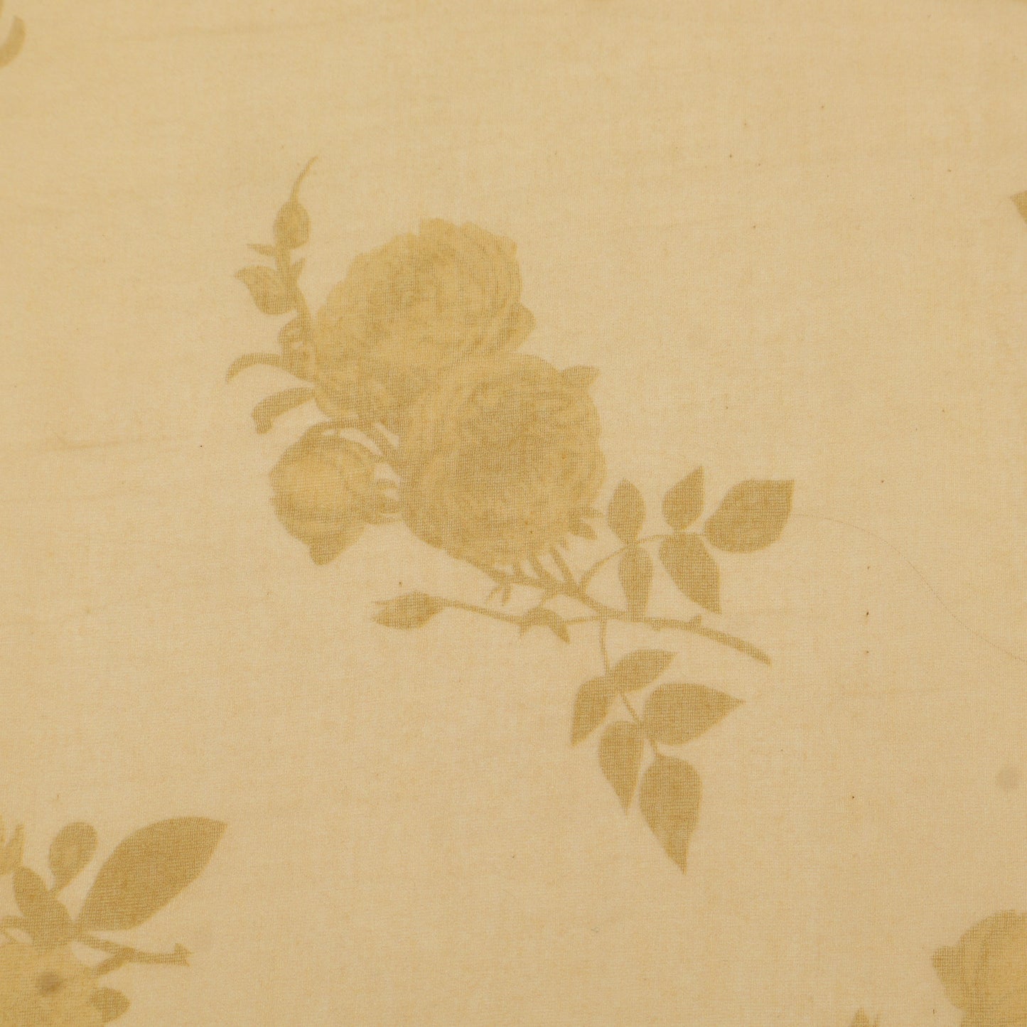 Chanderi Print Border Embroidery Fabric