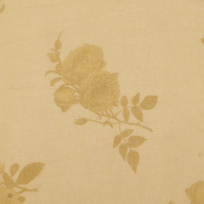 Chanderi Print Border Embroidery Fabric