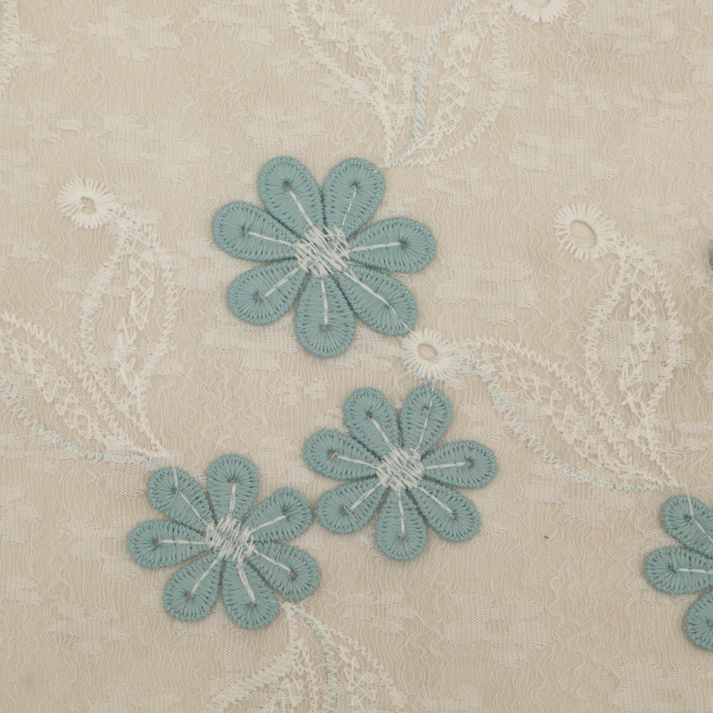 Cotton Net Embroidery Fabric