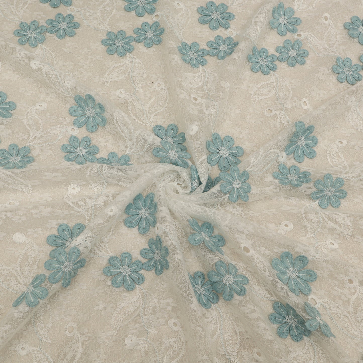 Cotton Net Embroidery Fabric