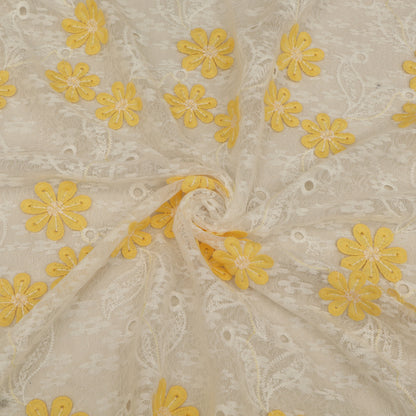 Cotton Net Embroidery Fabric