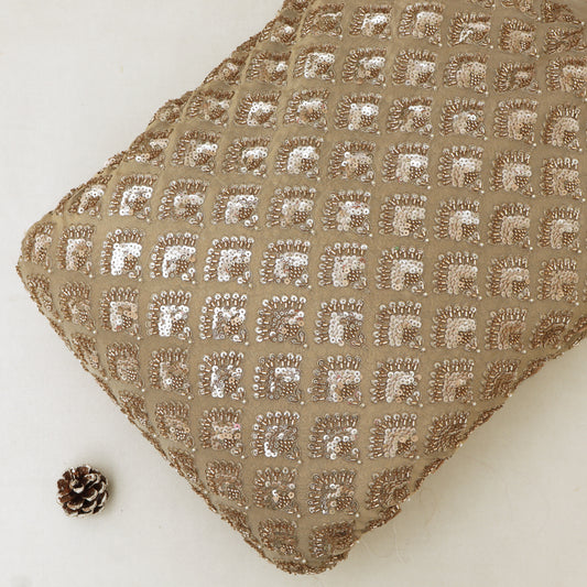 Kanjivaram Style Tissue Embroidery Fabric