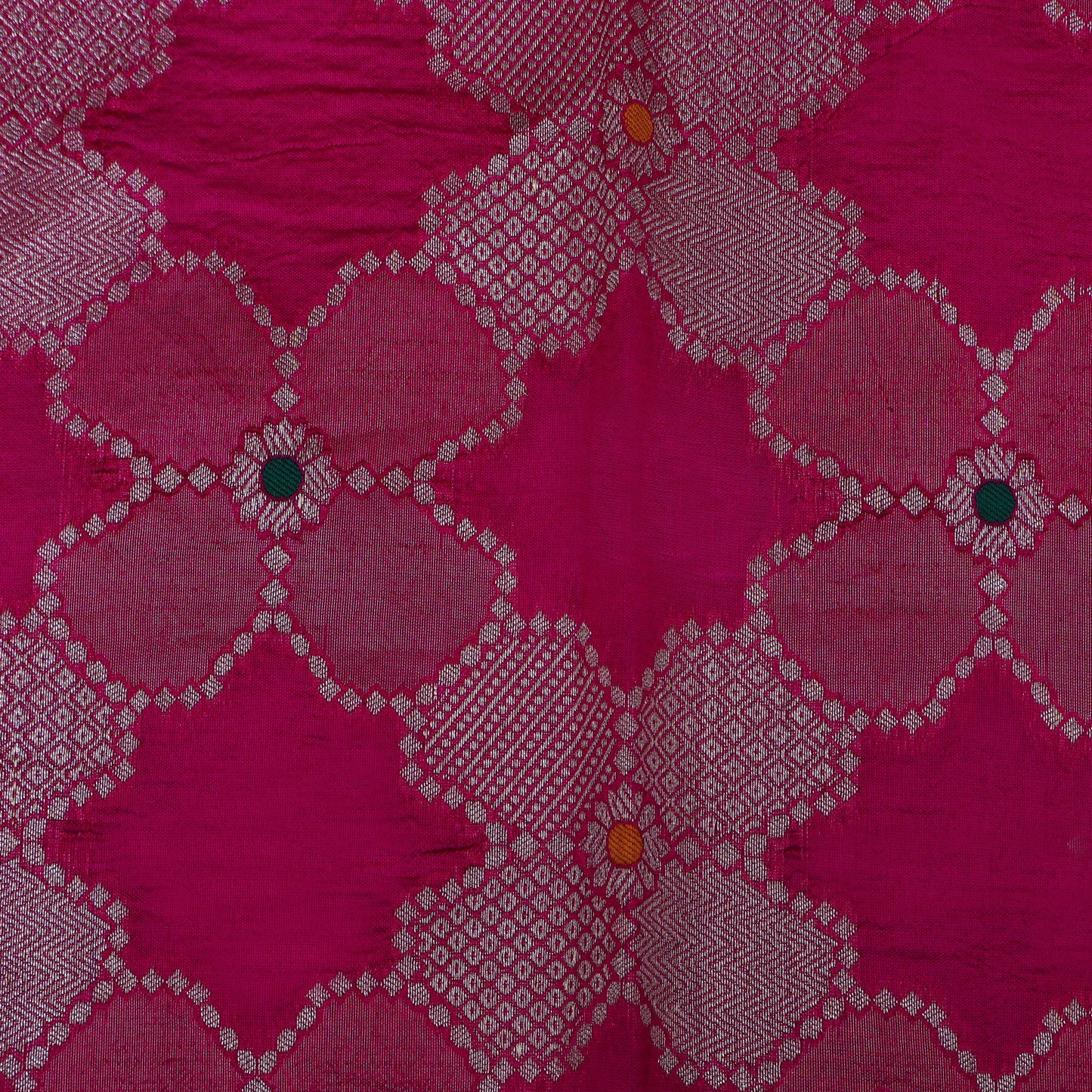 Rani Color Katan Meena Brocade Fabric