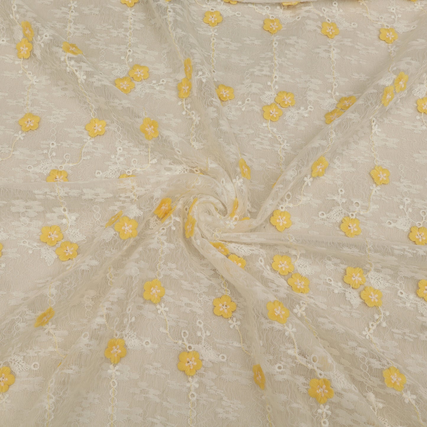 Cotton Net Embroidery Fabric