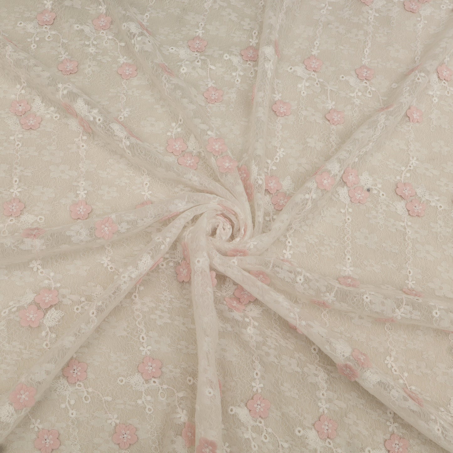 Cotton Net Embroidery Fabric