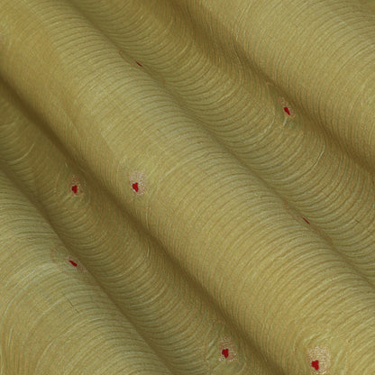 Cream Color Katan Meena Brocade Fabric