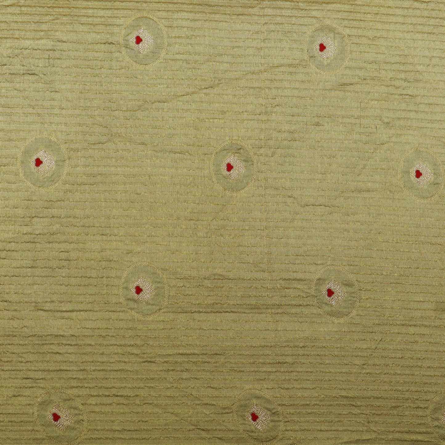 Cream Color Katan Meena Brocade Fabric