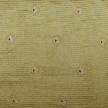 Cream Color Katan Meena Brocade Fabric