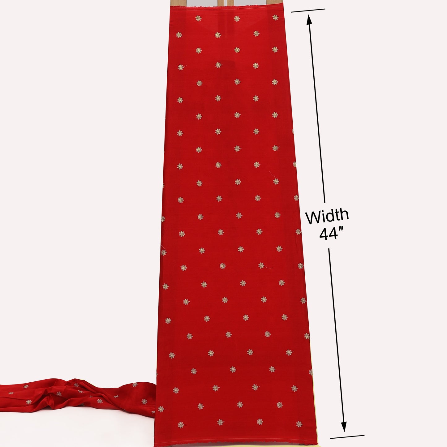 Gajji Silk Embroidery Fabric