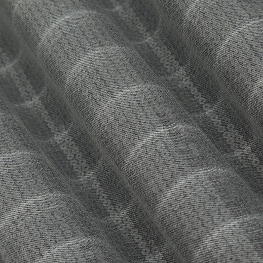 Grey Color Twill Sequins Fabric