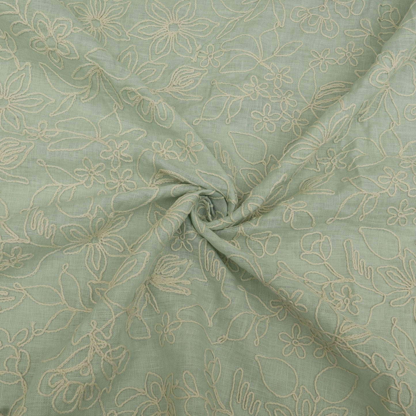 Pure Linen Embroidery Fabric