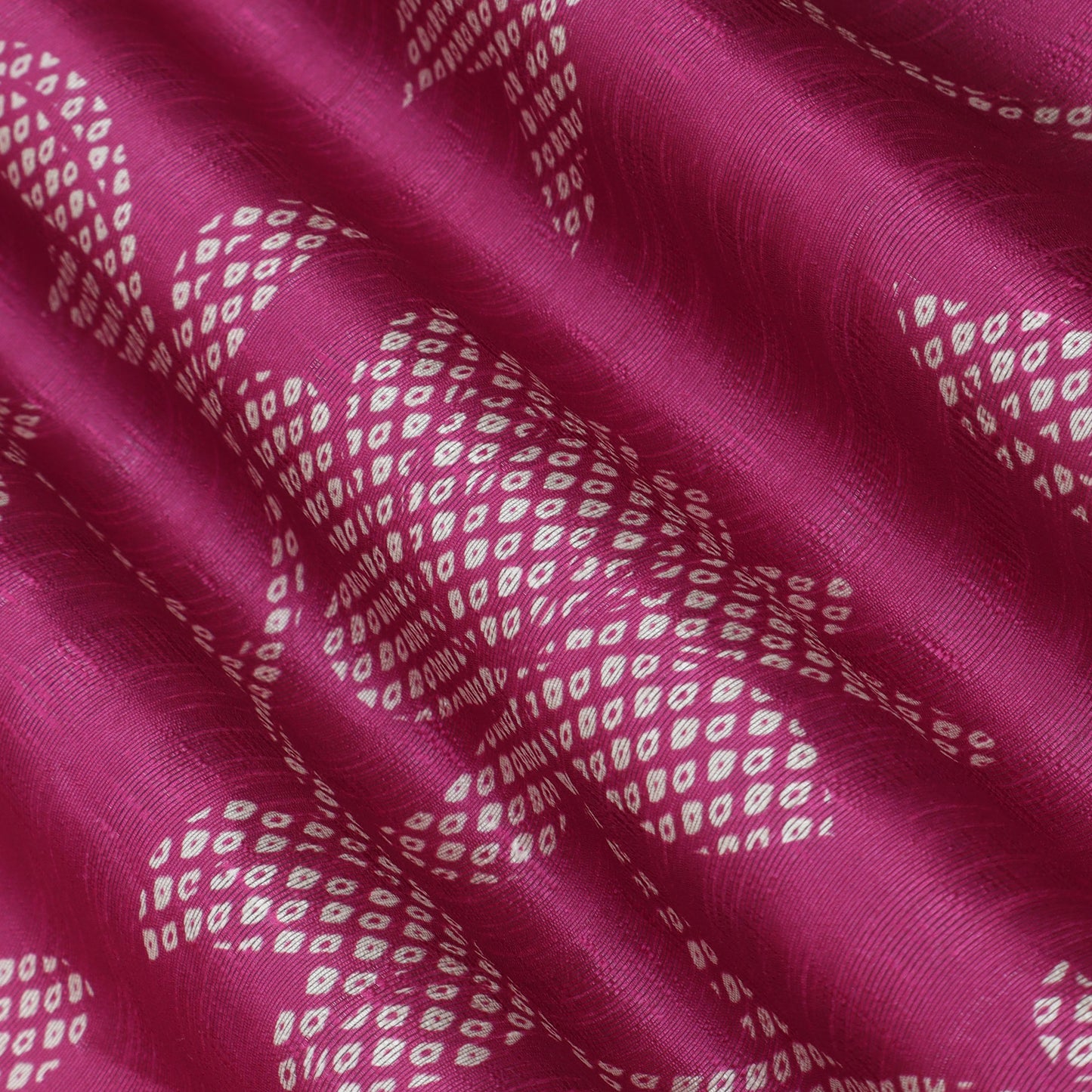 Pink Color Dupion Print Fabric