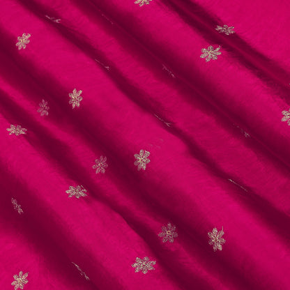 Gajji Silk Embroidery Fabric