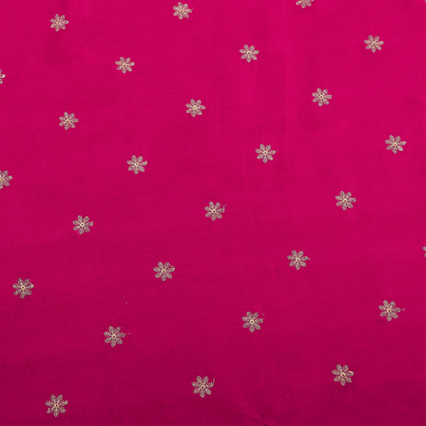 Gajji Silk Embroidery Fabric