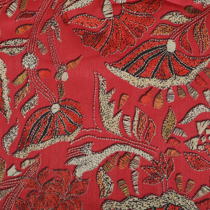 Rusty Color Dupion Print Fabric
