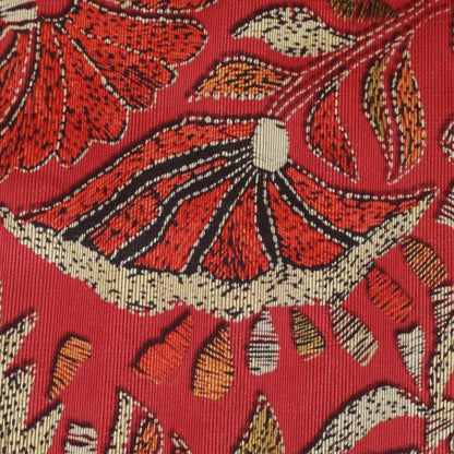 Rusty Color Dupion Print Fabric