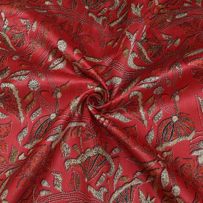 Rusty Color Dupion Print Fabric