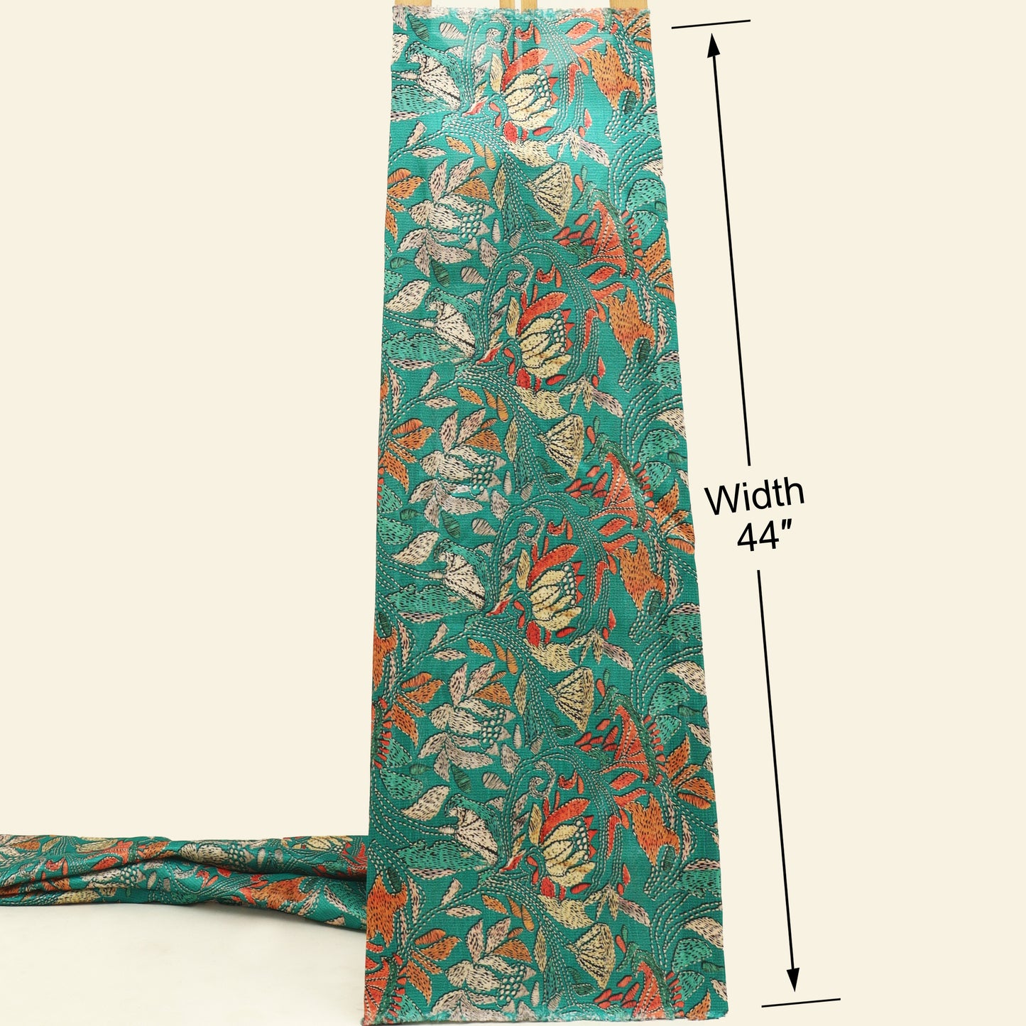 Floral Design Dupion Print Fabric