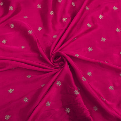 Gajji Silk Embroidery Fabric