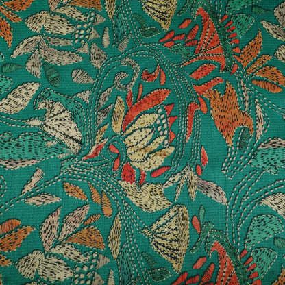 Floral Design Dupion Print Fabric