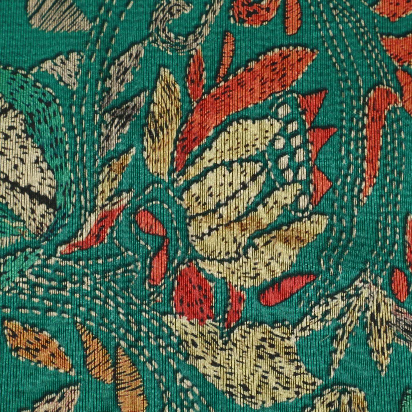 Floral Design Dupion Print Fabric