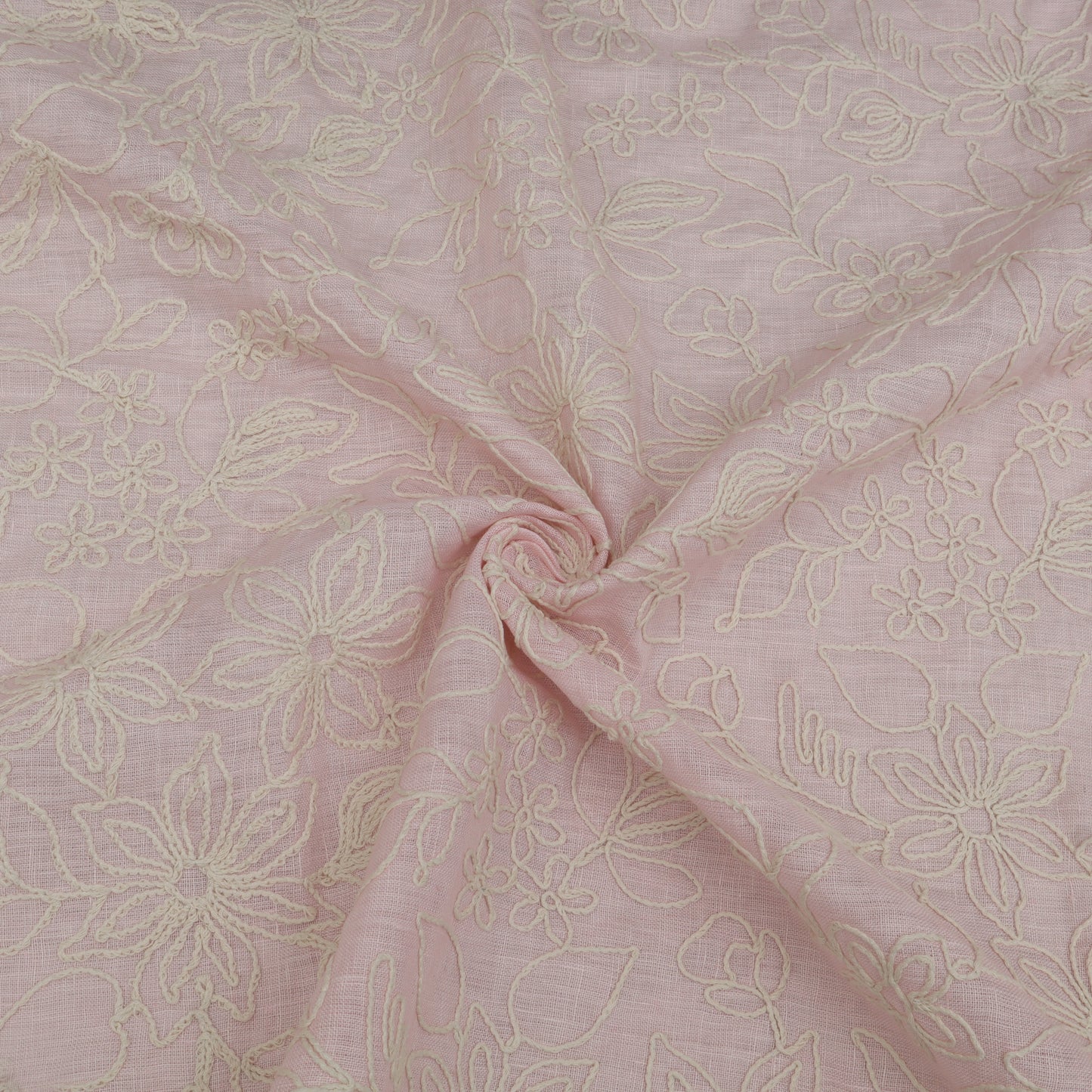 Pure Linen Embroidery Fabric