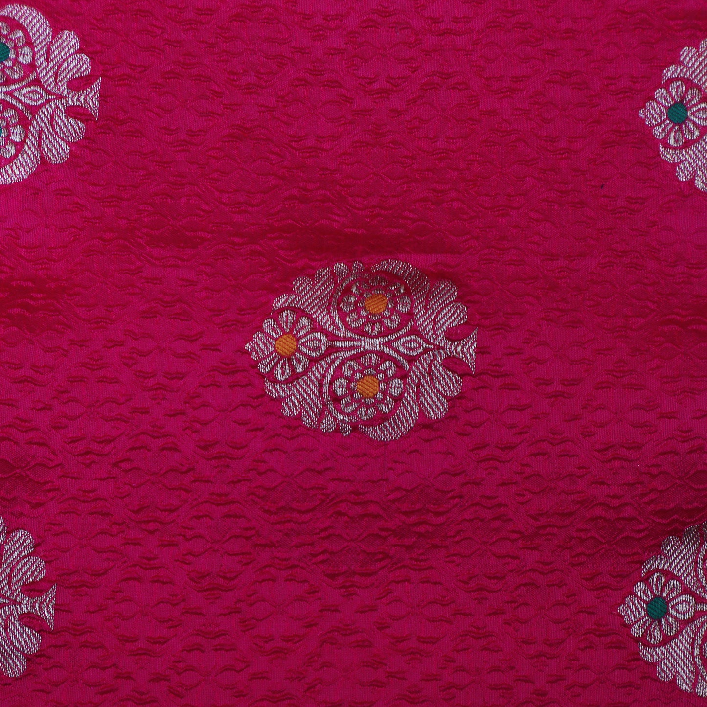 Rani Color Katan Meena Brocade Fabric